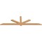 Ekena Millwork Kennewick Timber Gable Bracket, Western Red Cedar, 84"W x 24"H x 1 1/2"D x 3 1/2"F, 7/12 Pitch GBW084X24X0204KEN00SWR - alternate 4